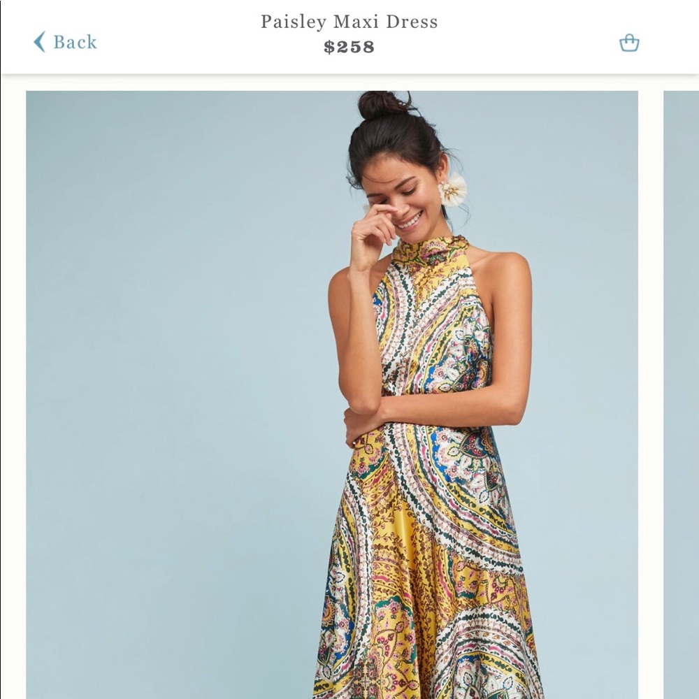 Anthropologie Paisley Maxi Dress